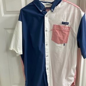 Red, White, and Blue Mens PFG Large